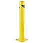 Steel bollard surface mount with powder coated finish