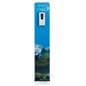 Custom cardboard sanitizer floor dispenser with 12 inch graphic panels
