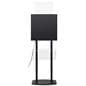 Public charging kiosk with sleek black colorway