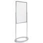 Metal sign holder comes with 2 clear films