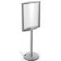 Brushed Silver 22 x 28 Curved Lightbox Stand