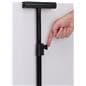 Tripod poster stand with with latch lock