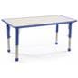 Blue Height Adjustable Kids Table Features Bright Primary Color