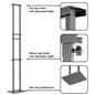 Free standing poster holder with non-slip padded base