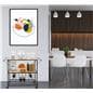 Two-tone liquor cart with wine rack is easy to assemble 
