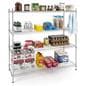 Commercial wire rack with optional acrylic liners
