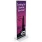 Floor-Standing Acrylic Graphic Holder Accepts Multiple Poster Sizes