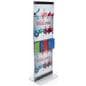 Acrylic Display Totem with Brochure Holder Fits Various Poster Sizes
