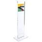 Magnetic closure indoor acrylic floor sign totem display 