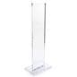 Indoor acrylic floor sign totem display includes blank insert