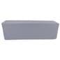 Gray trade show table throws with fitted skirt design