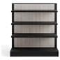 three shelf retail gondola shelving