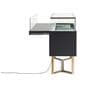 Retail glass display counter with pullout display shelf