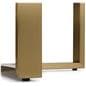 Retail glass display counter with leveling feet