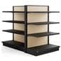 Endcap add-on for GDBL retail gondolas compatible with the unit being used as an endcap