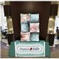 Pop up tradeshow display with vertical or horizontal placement