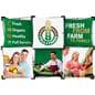 Set of 6 custom square panels for GEOTT3X2A with single-sided printing