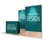 Modular exhibit booth with customizable graphics