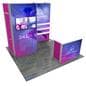 Modular exhibition system with reception counter