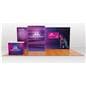 Modular exhibition stands with custom printed graphics