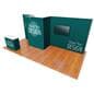 Modular exhibition stands with personalized graphics