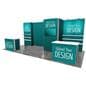Modular booth display  with customized graphics