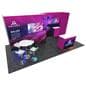 10x20 exhibit booth with full size closet with door