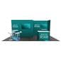 10x20 exhibit booth with custom graphics