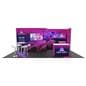 10x20 exhibit booth with tool free assembly