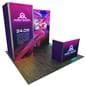 10x10 Exhibit Booth with mount for monitors up to 50 inch