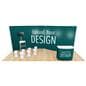 Modular trade show display with SEG fabric graphics