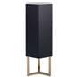 Floor standing pedestal with space saving design