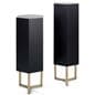 37"and 43" floor standing pedestals paired together