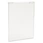 Acrylic gridwall sign holder with an 8.5 inch by 11 inch media size