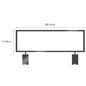 Gridwall sign holder with overall dimensions of 7.25 inches by 22.25 inches
