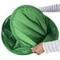 Portable chair mounted green screen with collapsible design