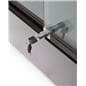 Contemporary Glass Display Cabinets with Locking Door