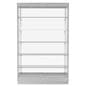 Contemporary glass display cabinets with unobstructed view