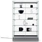 Wide LED Display Cabinet with 5 Adjustable Shelves