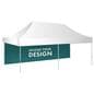10 x 20 pop up canopy backwall with full color custom printing