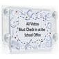 Window sign holder with four suction cups