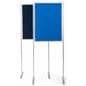 Double-sided freestanding modular display boards