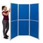 Easy-to-assemble freestanding modular display boards