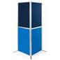 Multiple colored freestanding modular display boards