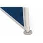 Freestanding modular display boards with clip on pole system 