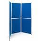 Freestanding modular display boards with six individual display panels 
