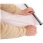 Mesh fabric banner measures 48 inches wide by 72 inches tall 