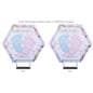 Double sided replacement graphic for HEXBWALLSS_Hexagonal pop up display with fitted material