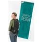 Walking flag backpack set with custom artwork