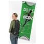 Walking flag backpack set with double sided printing